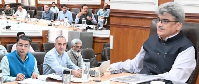 CS reviews process for establishment of KVs/JNVs across districts of J&K