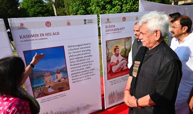 LG Unveils Statue of Acharya Abhinavagupt, Launches Two Books and Artists