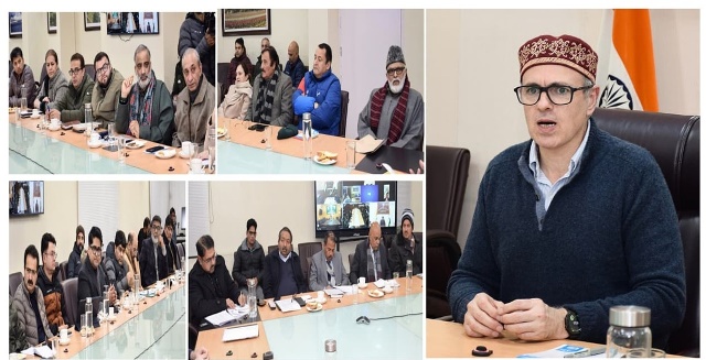 JK CM holds pre-budget consultations with legislators of Srinagar, Budgam, Ganderbal