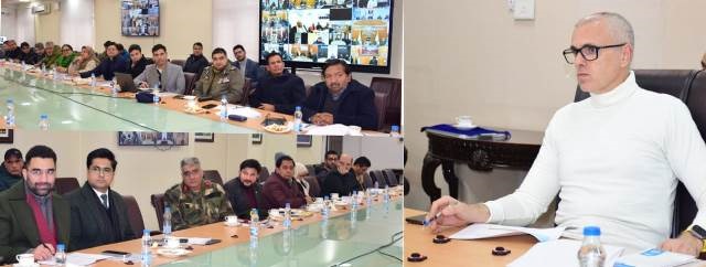 CM Omar Abdullah chairs high-level meeting, directs all departments to gear up for winter adversity