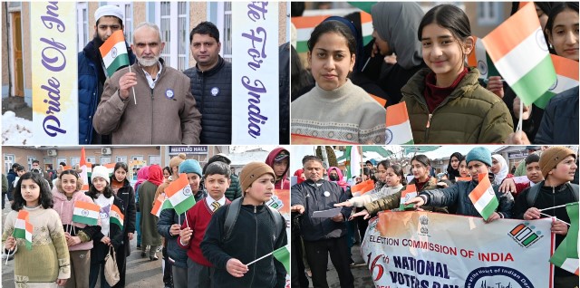 16th National Voters’ Day Celebrated across Kashmir Division with enthusiasm