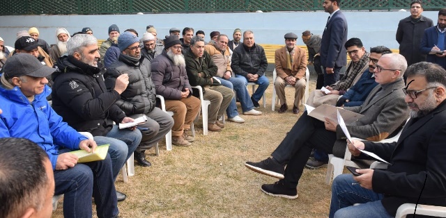 JK Chief Minister Omar Abdullah listens to people’s grievances