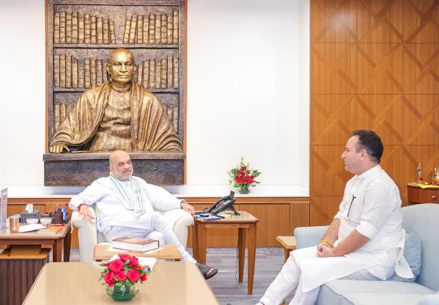 Sunil Sharma meets Union Home Minister Amit Shah