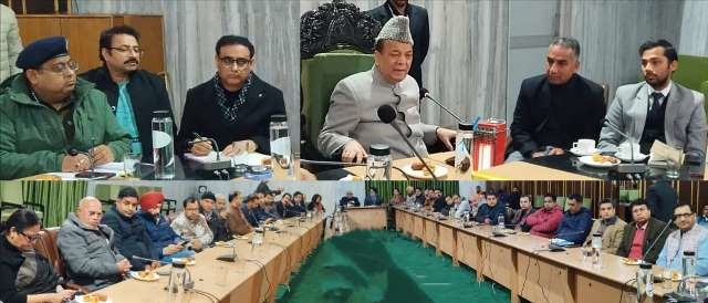 Speaker JK LA interacts with media fraternity ahead of Budget session