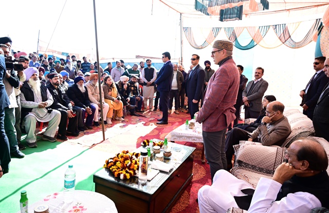 JK CM  lays foundation stone of 10 MVA Receiving Station at Samba