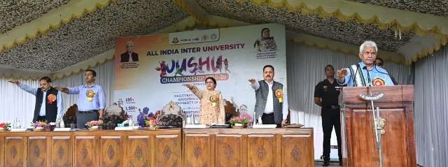 LG inaugurated All India Inter-University Wushu Championship at University of Kashmir