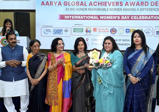 Ragini Rainu awarded AARYA Global Achievers Award 2026 on International Women’s Day